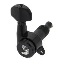 Колки D'ADDARIO PWAT-6R2 AUTO-TRIM TUNING MACHINES (6 in-line, Black) (6 шт.)