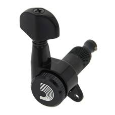 Колки D'ADDARIO PWAT-6R2 AUTO-TRIM TUNING MACHINES (6 in-line, Black)