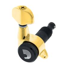 Колки D'ADDARIO PWAT-6R3 AUTO-TRIM TUNING MACHINES (6 in-line, Gold) (6 шт.)