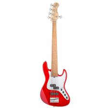 Бас-гітара SADOWSKY MetroExpress 21-Fret Hybrid P/J Bass, Morado, 5-String (Candy Apple Red Metallic)