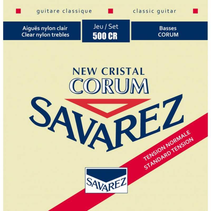 Струны для классической гитары Savarez 500CR Corum New Cristal Normal Tension