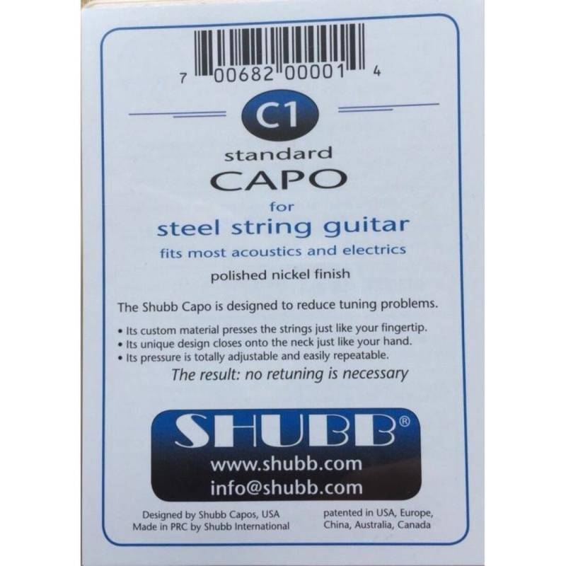 Каподастр Shubb C1 Standard Capo