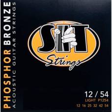 Струни для акустичної гітари SIT P1254 Light Phosphor Bronze 12/54