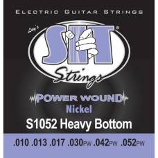 Струны для электрогитары SIT S1052 Heavy Bottom Power Wound Nickel 10/52