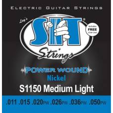 Струны для электрогитары SIT S1150 Medium Light Power Wound Nickel 11/50