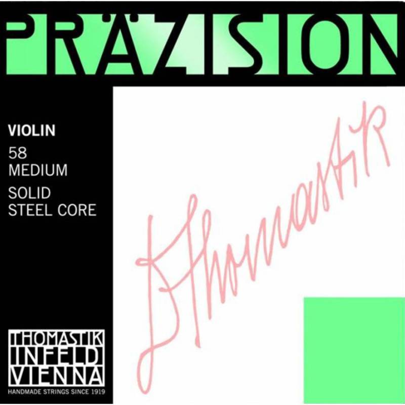 Струни для скрипки Thomastik-Infeld 58 Präzision Solid Steel Core 4/4 Medium Tension