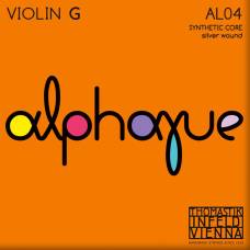 Струна Thomastik-Infeld AL04 Alphayue Synthetic Core Silver Wound 4/4 Violin G Medium Tension
