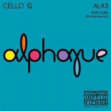 Струна Thomastik-Infeld AL43 Alphayue 4/4 Rope Core Chrome Wound G Medium Tension