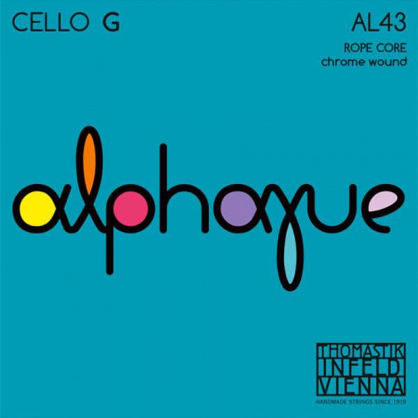 Струна Thomastik-Infeld AL43 Alphayue 4/4 Rope Core Chrome Wound G Medium Tension