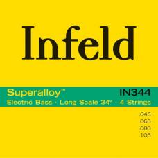 Струни для бас-гітари Thomastik-Infeld IN344 Infeld Superalloy Medium Light Bass 45/105