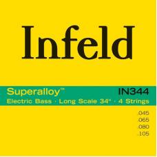 Струни для бас-гітари Thomastik-Infeld IN344 Infeld Superalloy Medium Light Bass 45/105