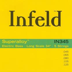 Струни для бас-гітари Thomastik-Infeld IN345 Infeld Superalloy Medium Light 5-Strings Bass 45/125