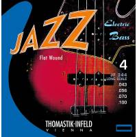 Струни для бас-гітари Thomastik-Infeld JF344 Jazz Flat Wound Medium Bass 43/100