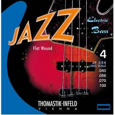 Струни для бас-гітари Thomastik-Infeld JF344 Jazz Flat Wound Medium Bass 43/100