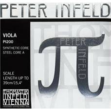 Струни для альта Thomastik-Infeld PI200 Peter Infeld Synthetic Core Steel Core A Up To 39cm 4/4 Medium Tension