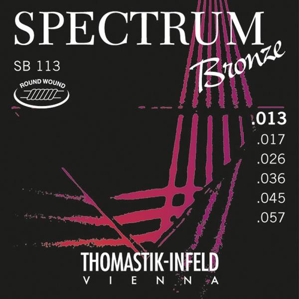 Струни для акустичної гітари Thomastik-Infeld SB113 Spectrum Bronze Medium 13/57