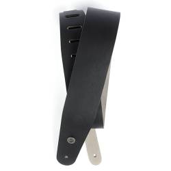 Ремень для гитары D'ADDARIO 25L00-DX DELUXE LEATHER GUITAR STRAP (BLACK)
