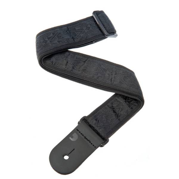 Ремень для гитары D'ADDARIO 50B01 NYLON WOVEN GUITAR STRAP (BLACK SATIN)