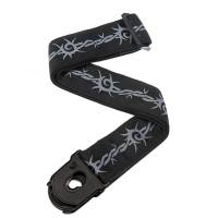Ремень для гитары D'ADDARIO PLANET LOCK GUITAR STRAP (BARBED WIRE)