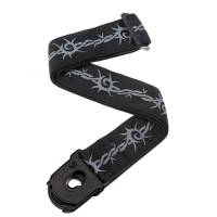 Ремень для гитары D'ADDARIO PLANET LOCK GUITAR STRAP (BARBED WIRE)
