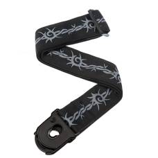 Ремінь для гітари D'ADDARIO PLANET LOCK GUITAR STRAP (BARBED WIRE)