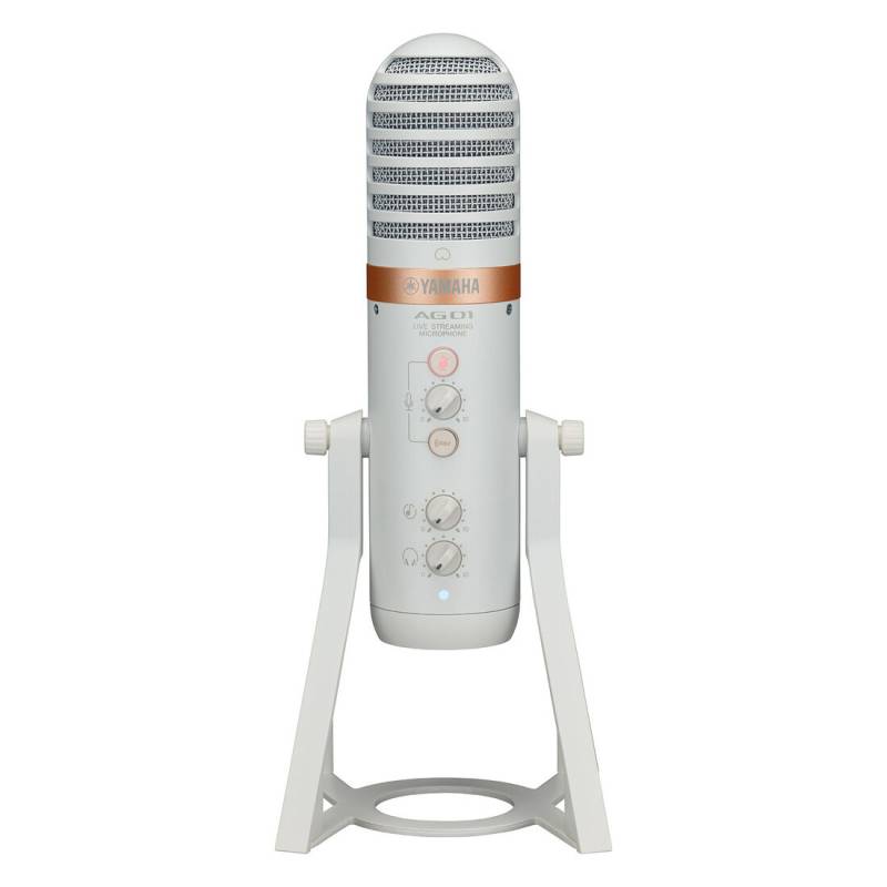 Мікрофон для подкасту Yamaha AG01 Live Streaming USB Microphone (White)