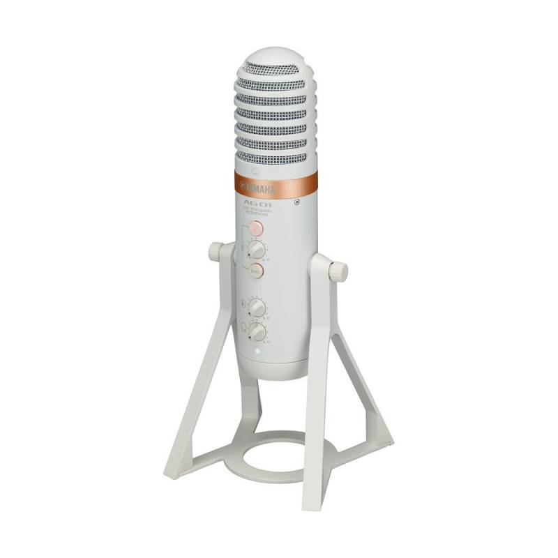 Мікрофон для подкасту Yamaha AG01 Live Streaming USB Microphone (White)