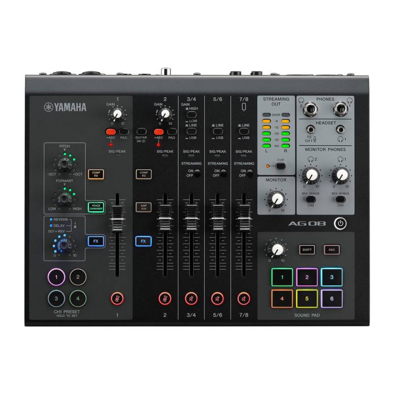 Мікшерний пульт Yamaha AG08 (Black)
