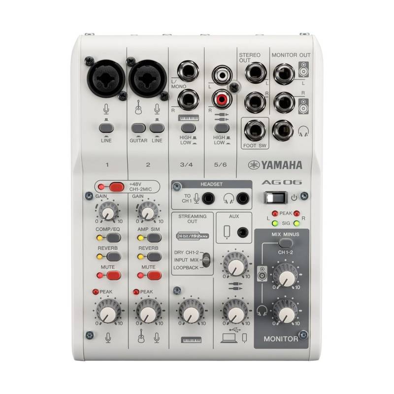 Микшерный пульт Yamaha AG06MK2 (White)
