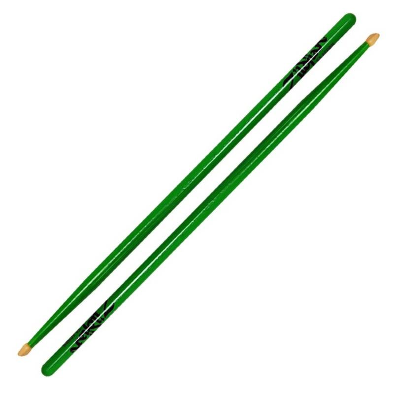 Барабанные палочки Zildjian Z5AACDGG 5A Acorn Neon Green Drumsticks